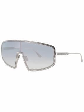 NEW!!! Anna Karin Karlsson White Gold Blush Mirror Shield Sunglasses